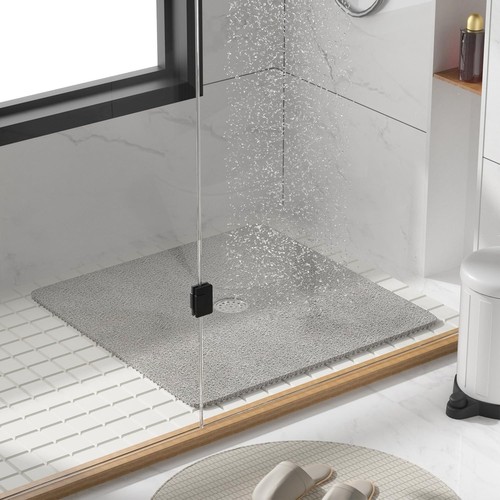 24x24 gray shower mat non - 24x24,