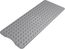Grey Shower Mat Non Slip