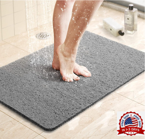 Soft textured shower mat non - soft,