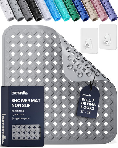 Square shower mat non slip - shower,