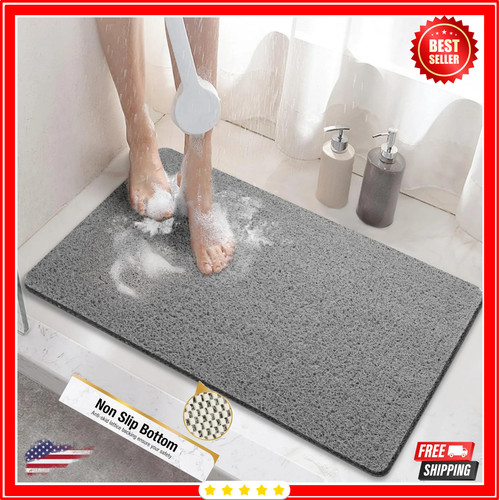 Soft textured shower mat non - textured,