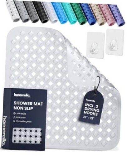 Square shower mat non - mat, slip