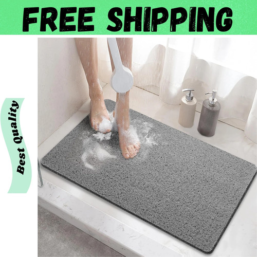 Soft textured shower mat non - textured,