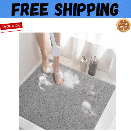 Soft textured shower mat - soft, mat,
