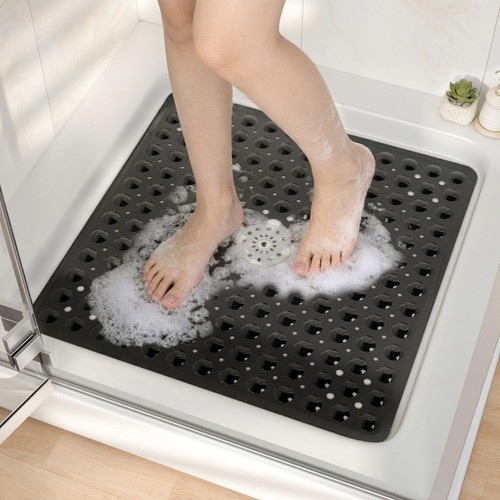 21x21 inch square shower mat - 21x21,
