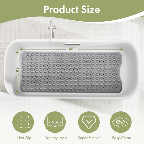 Large shower mat 100x40cm - large,